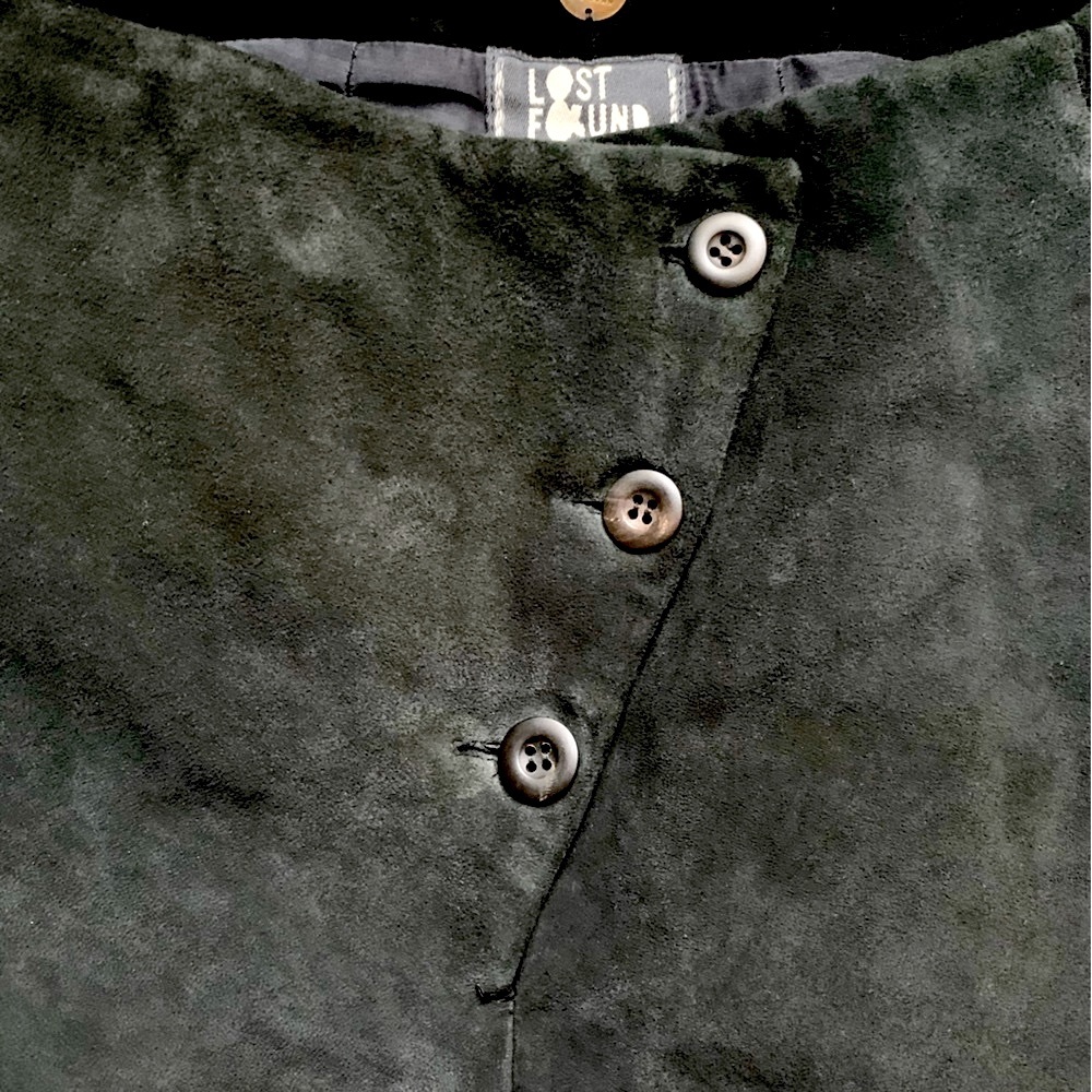 Lost & Found Ria Dunn Suede Fold Over Shorts